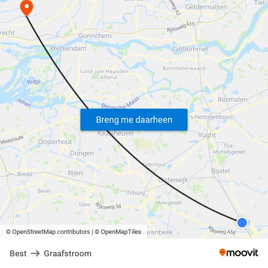 Best to Graafstroom map