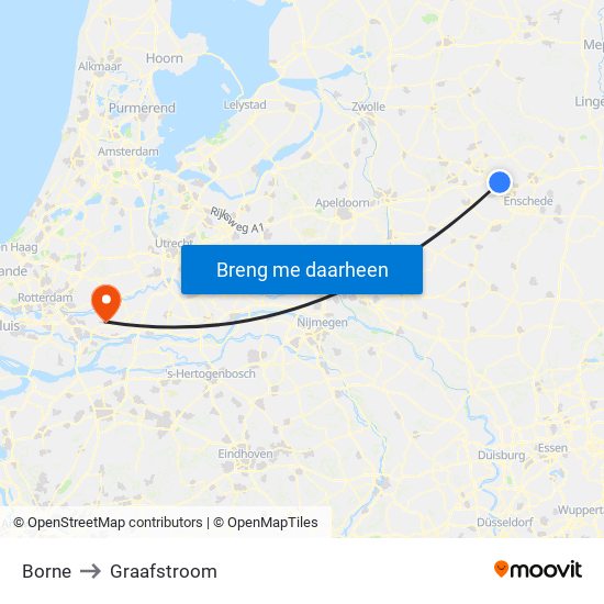 Borne to Graafstroom map