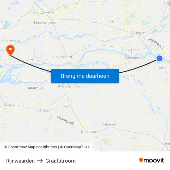 Rijnwaarden to Graafstroom map