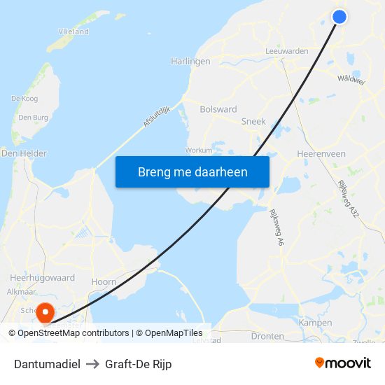 Dantumadiel to Graft-De Rijp map