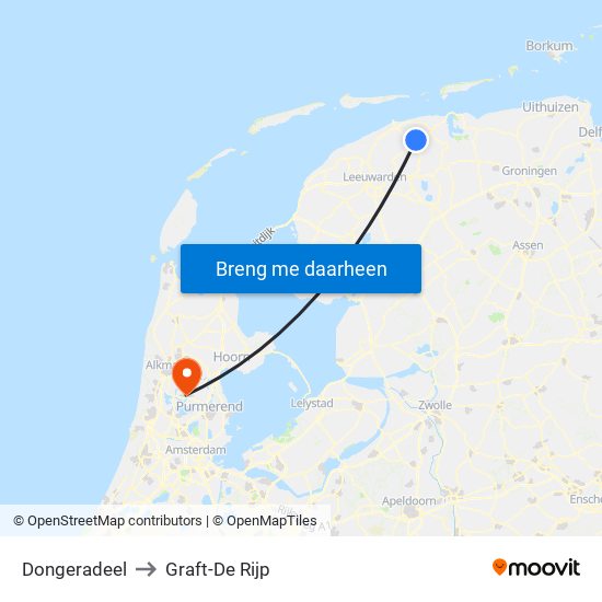 Dongeradeel to Graft-De Rijp map