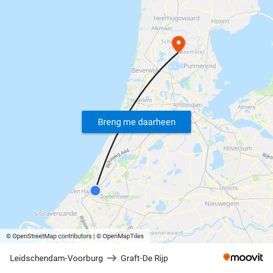 Leidschendam-Voorburg to Graft-De Rijp map