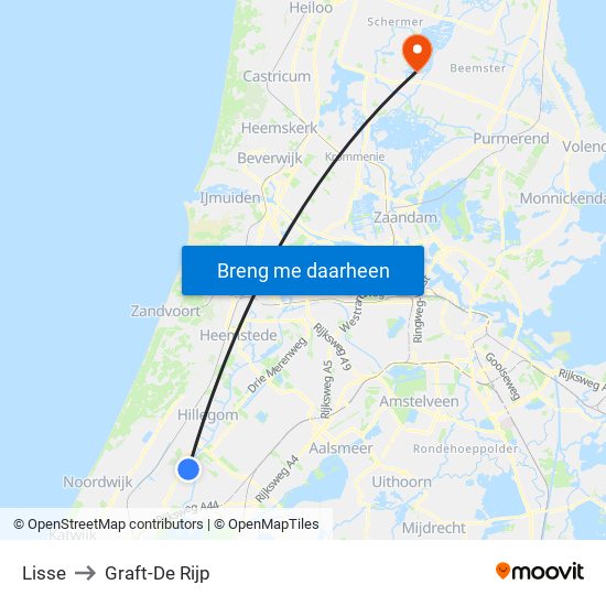 Lisse to Graft-De Rijp map