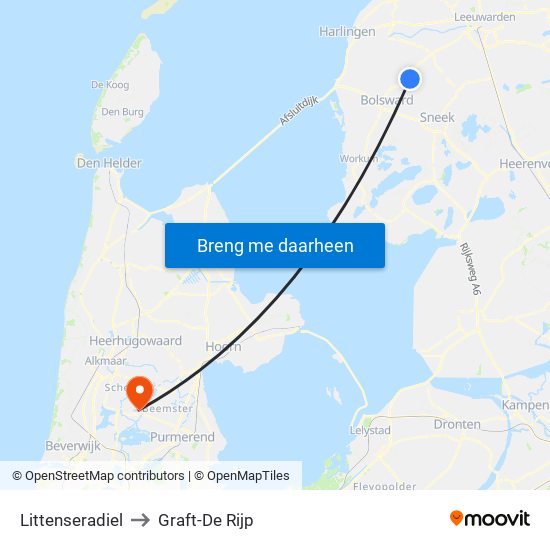 Littenseradiel to Graft-De Rijp map