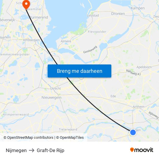 Nijmegen to Graft-De Rijp map