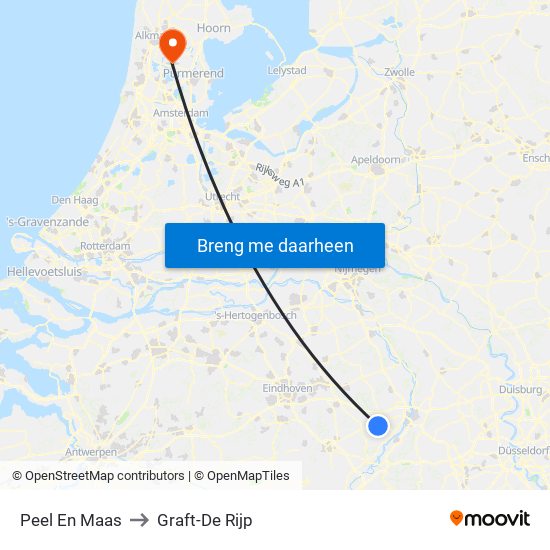 Peel En Maas to Graft-De Rijp map