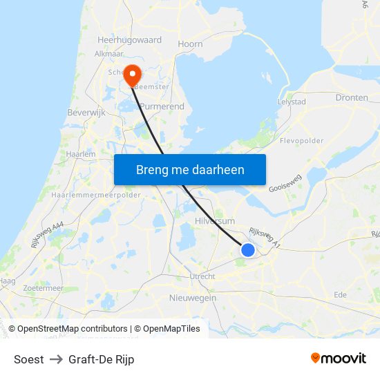 Soest to Graft-De Rijp map