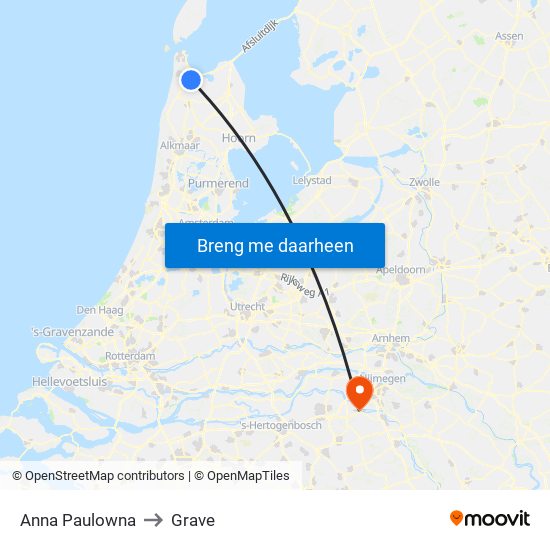 Anna Paulowna to Grave map