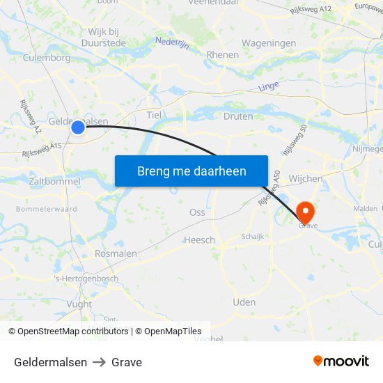 Geldermalsen to Grave map