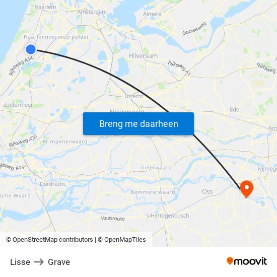 Lisse to Grave map