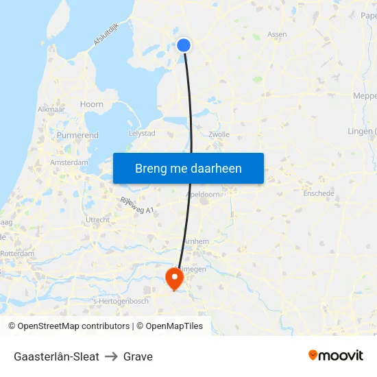 Gaasterlân-Sleat to Grave map