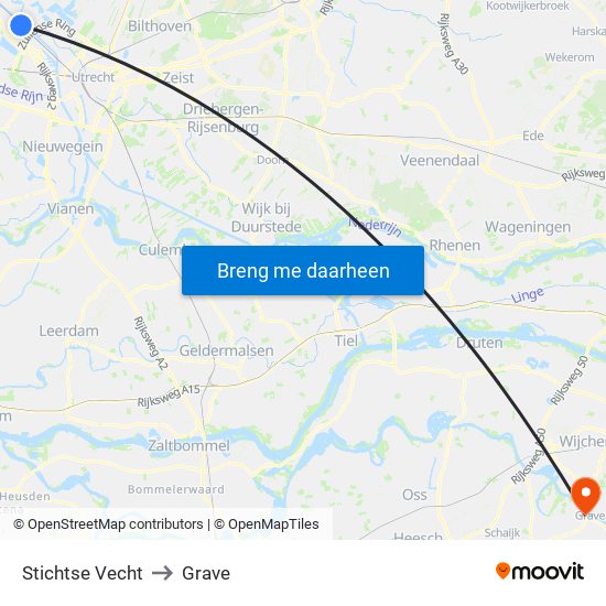 Stichtse Vecht to Grave map