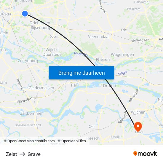 Zeist to Grave map