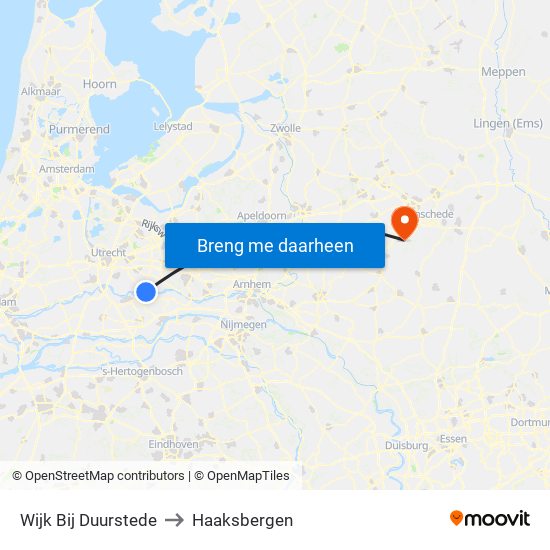 Wijk Bij Duurstede to Haaksbergen map