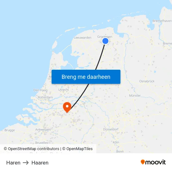 Haren to Haaren map