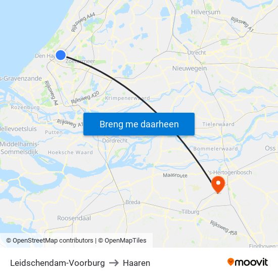 Leidschendam-Voorburg to Haaren map