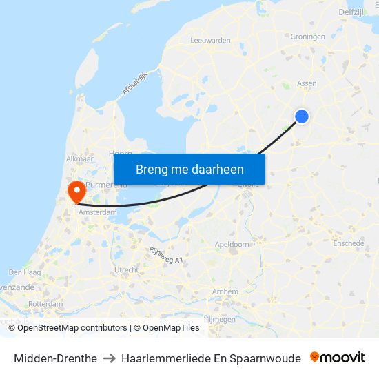 Midden-Drenthe to Haarlemmerliede En Spaarnwoude map