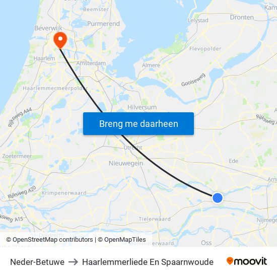 Neder-Betuwe to Haarlemmerliede En Spaarnwoude map