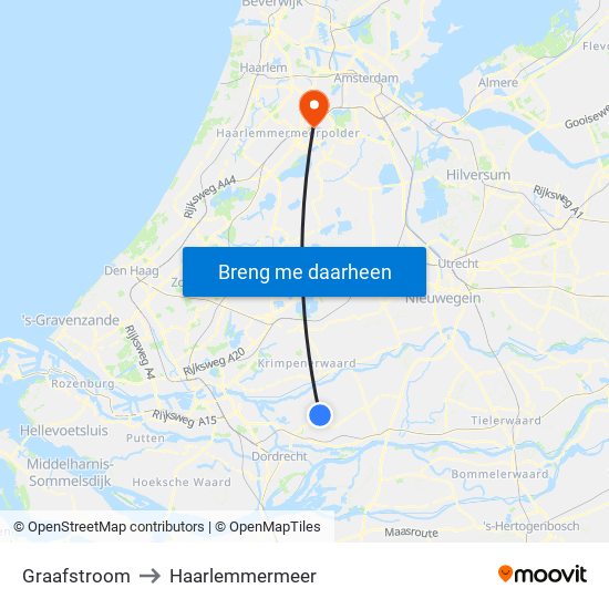 Graafstroom to Haarlemmermeer map