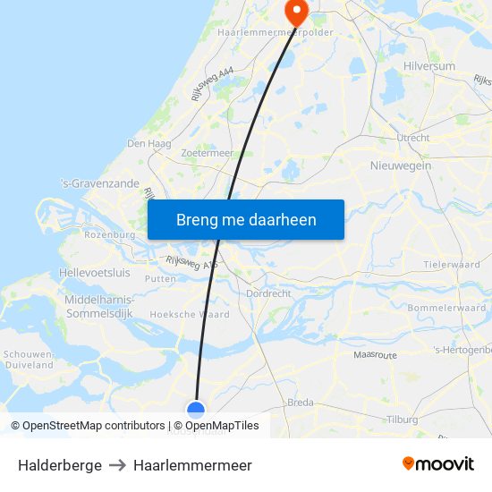 Halderberge to Haarlemmermeer map