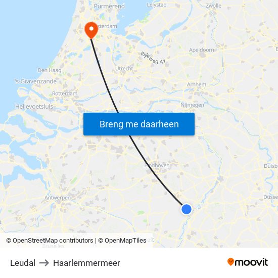 Leudal to Haarlemmermeer map