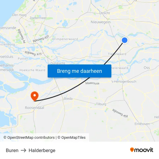 Buren to Halderberge map