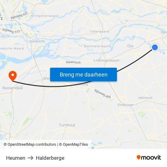 Heumen to Halderberge map