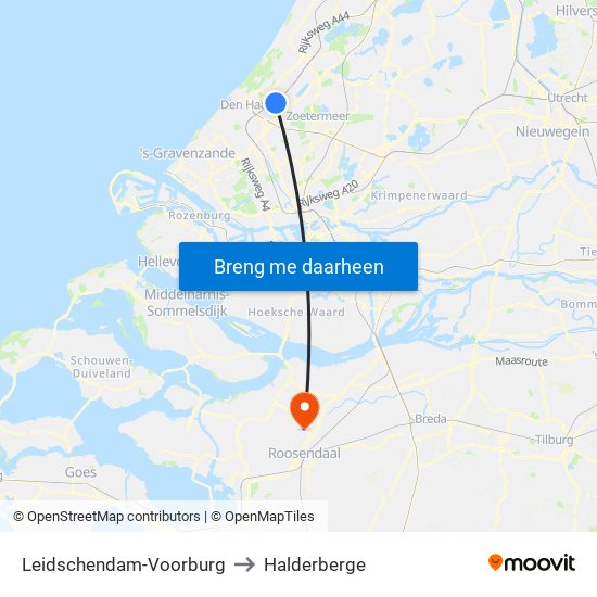 Leidschendam-Voorburg to Halderberge map