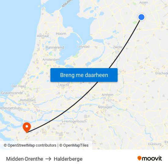 Midden-Drenthe to Halderberge map