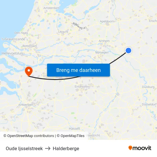 Oude Ijsselstreek to Halderberge map