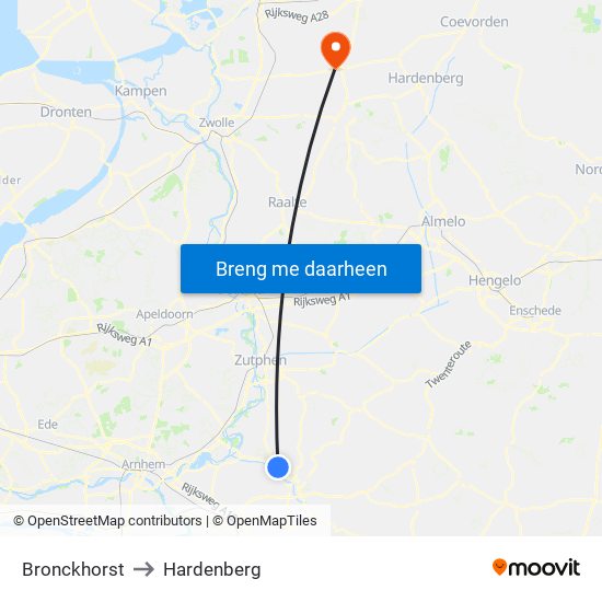 Bronckhorst to Hardenberg map