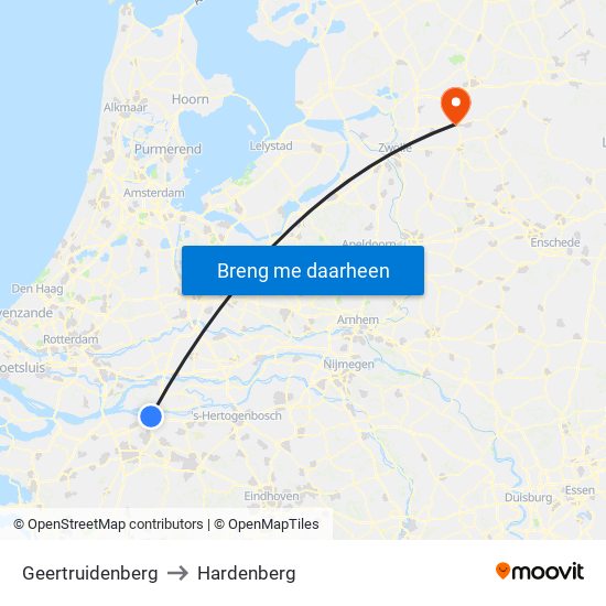 Geertruidenberg to Hardenberg map