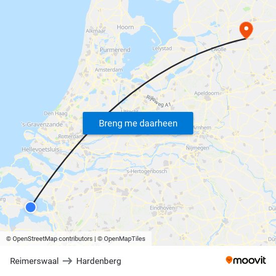 Reimerswaal to Hardenberg map