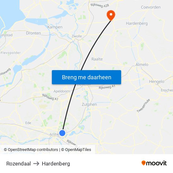 Rozendaal to Hardenberg map
