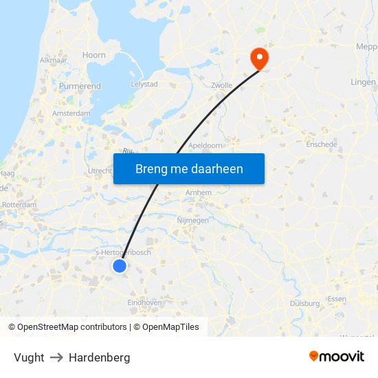 Vught to Hardenberg map