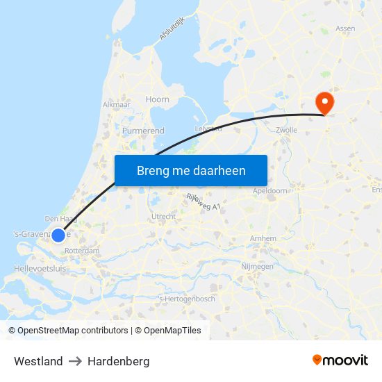 Westland to Hardenberg map