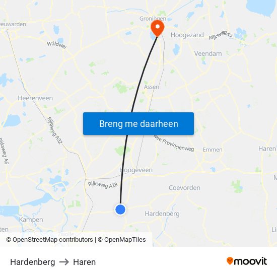 Hardenberg to Haren map