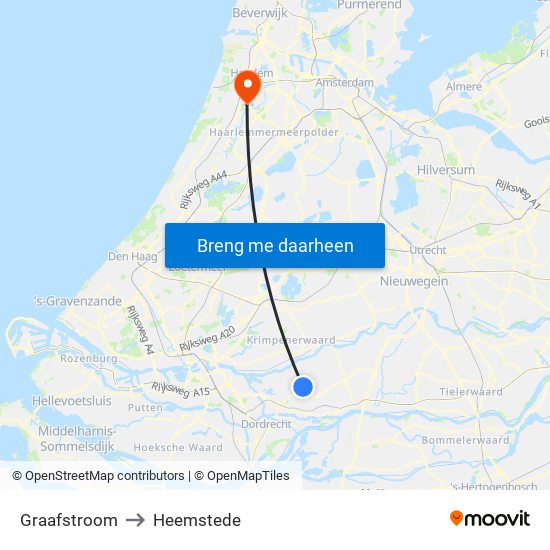 Graafstroom to Heemstede map