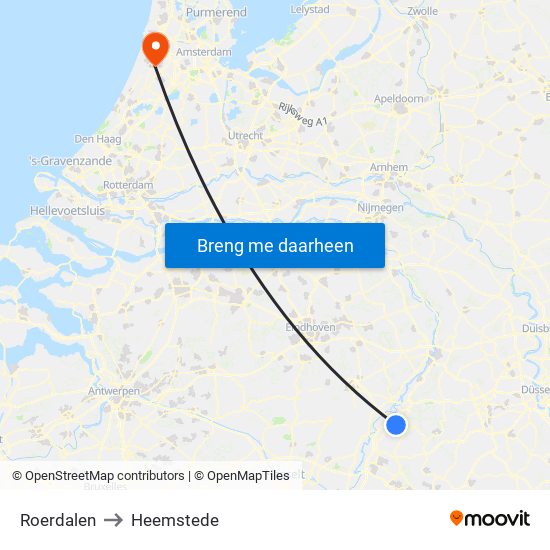 Roerdalen to Heemstede map