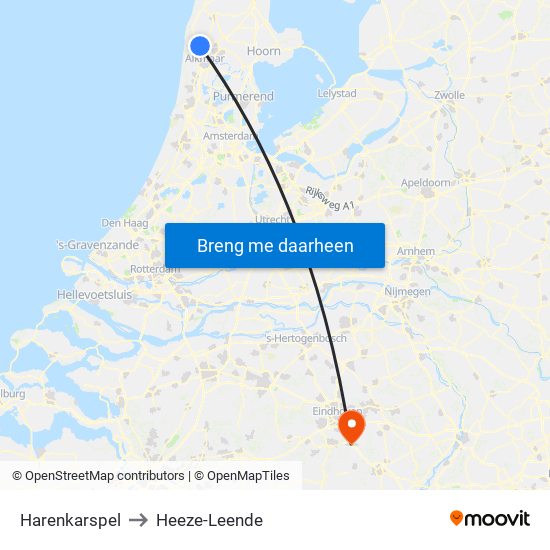 Harenkarspel to Heeze-Leende map