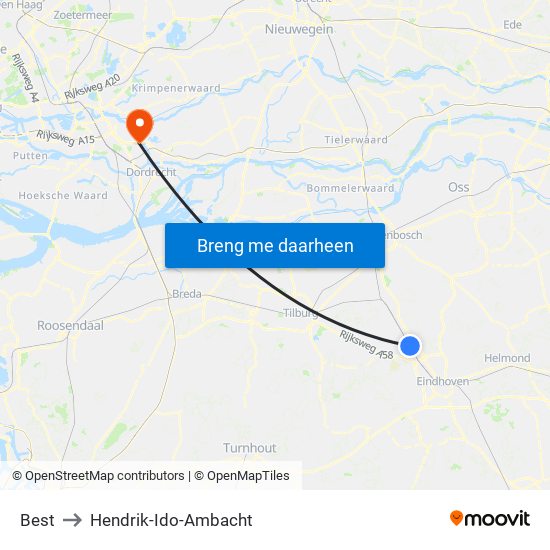Best to Hendrik-Ido-Ambacht map