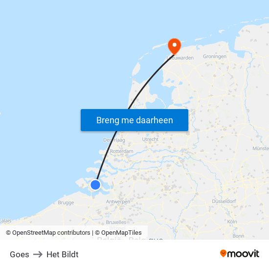 Goes to Het Bildt map