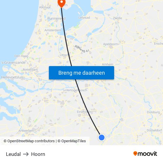 Leudal to Hoorn map