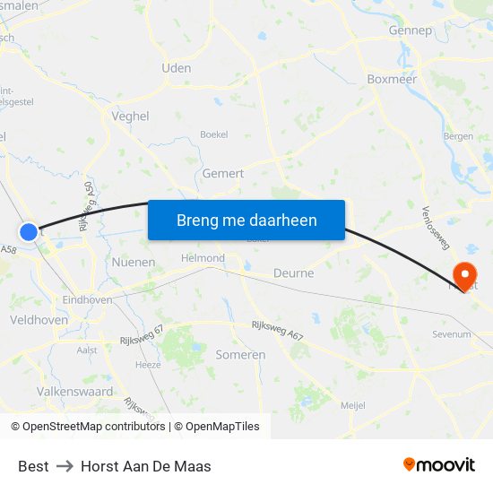 Best to Horst Aan De Maas map