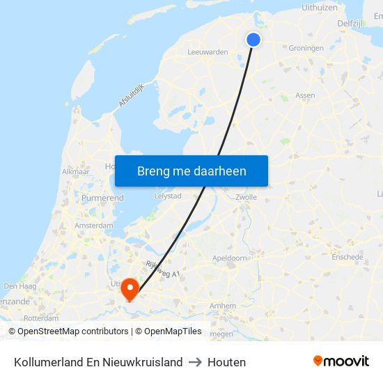 Kollumerland En Nieuwkruisland to Kollumerland En Nieuwkruisland map