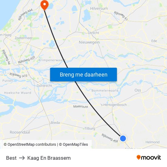Best to Kaag En Braassem map