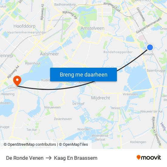 De Ronde Venen to Kaag En Braassem map