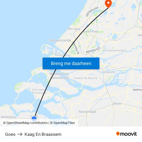 Goes to Kaag En Braassem map