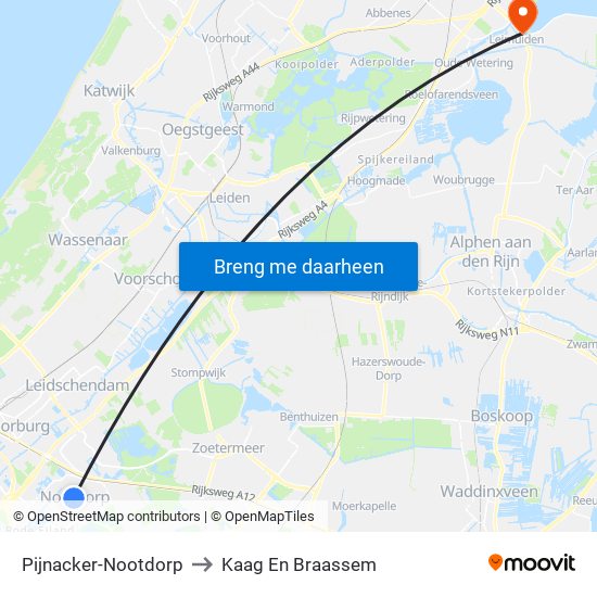 Pijnacker-Nootdorp to Kaag En Braassem map