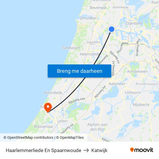 Haarlemmerliede En Spaarnwoude to Katwijk map